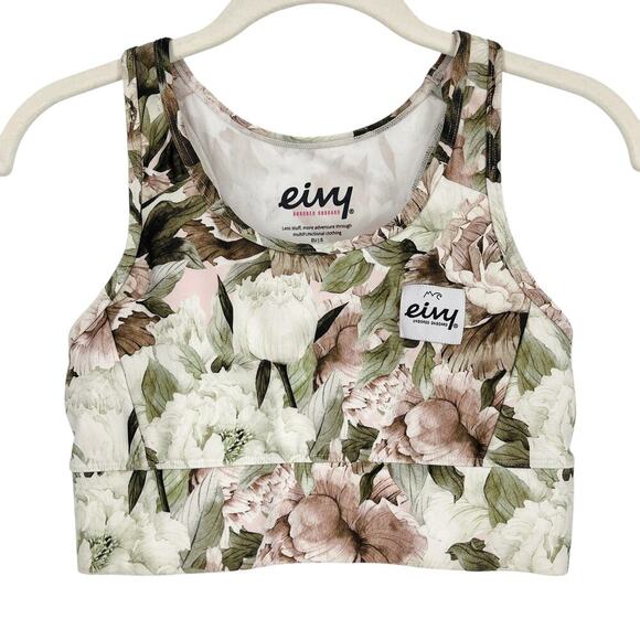 Eivy Rider Sports Bra in Bloom Floral Print High Neck Size Small - Picture 3 of 6